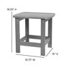 Flash Furniture Gray Side Table and 2 Folding Adirondack Chairs JJ-C14505-2-T14001-GY-GG